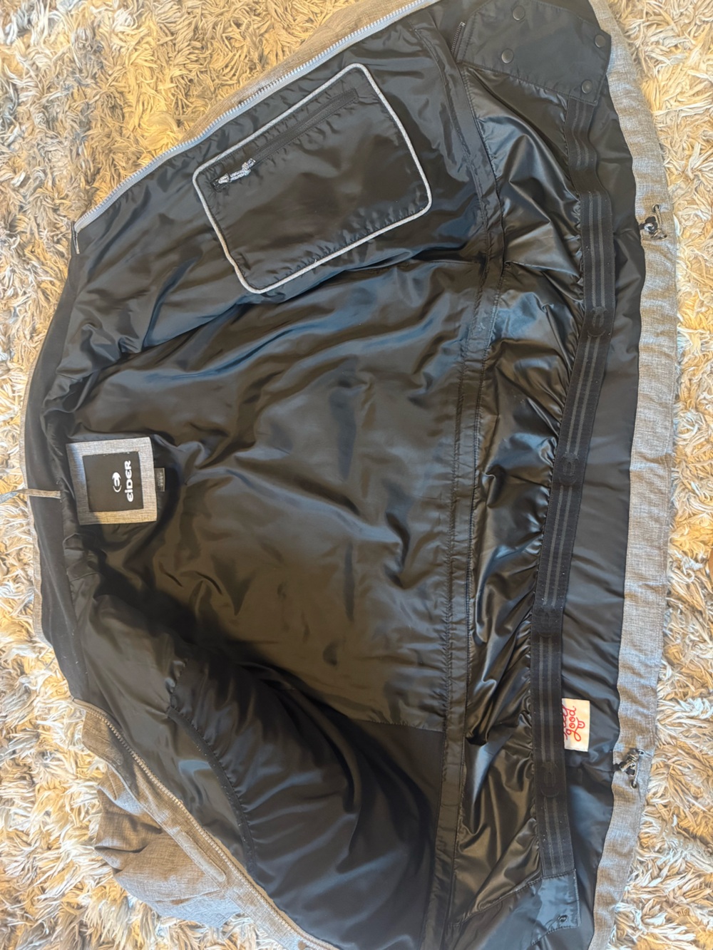 Eider Gray Insulated Ski Jacket Women’s Size 10 - Picture 4 of 6